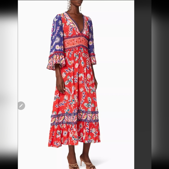 CeliaB Jules Midi Dress In Red - Picture 12 of 16